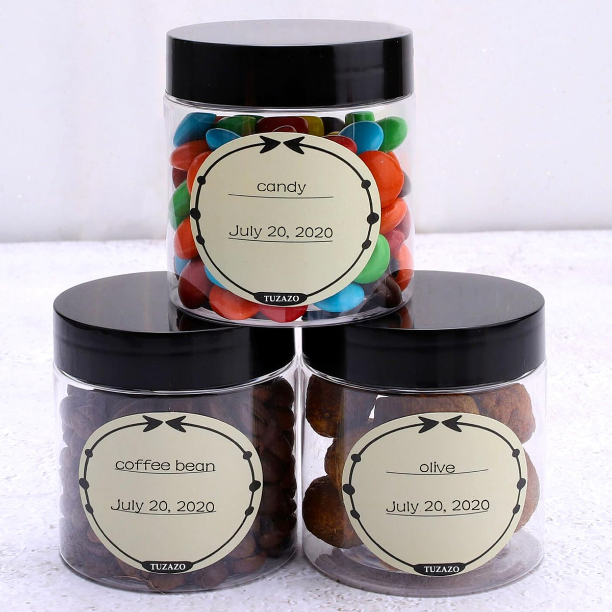 TUZAZO jars packed into travel pouch illustrating portability and organized storage