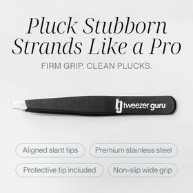 TWEEZER GURU wide grip detail demonstrating comfortable steady handling