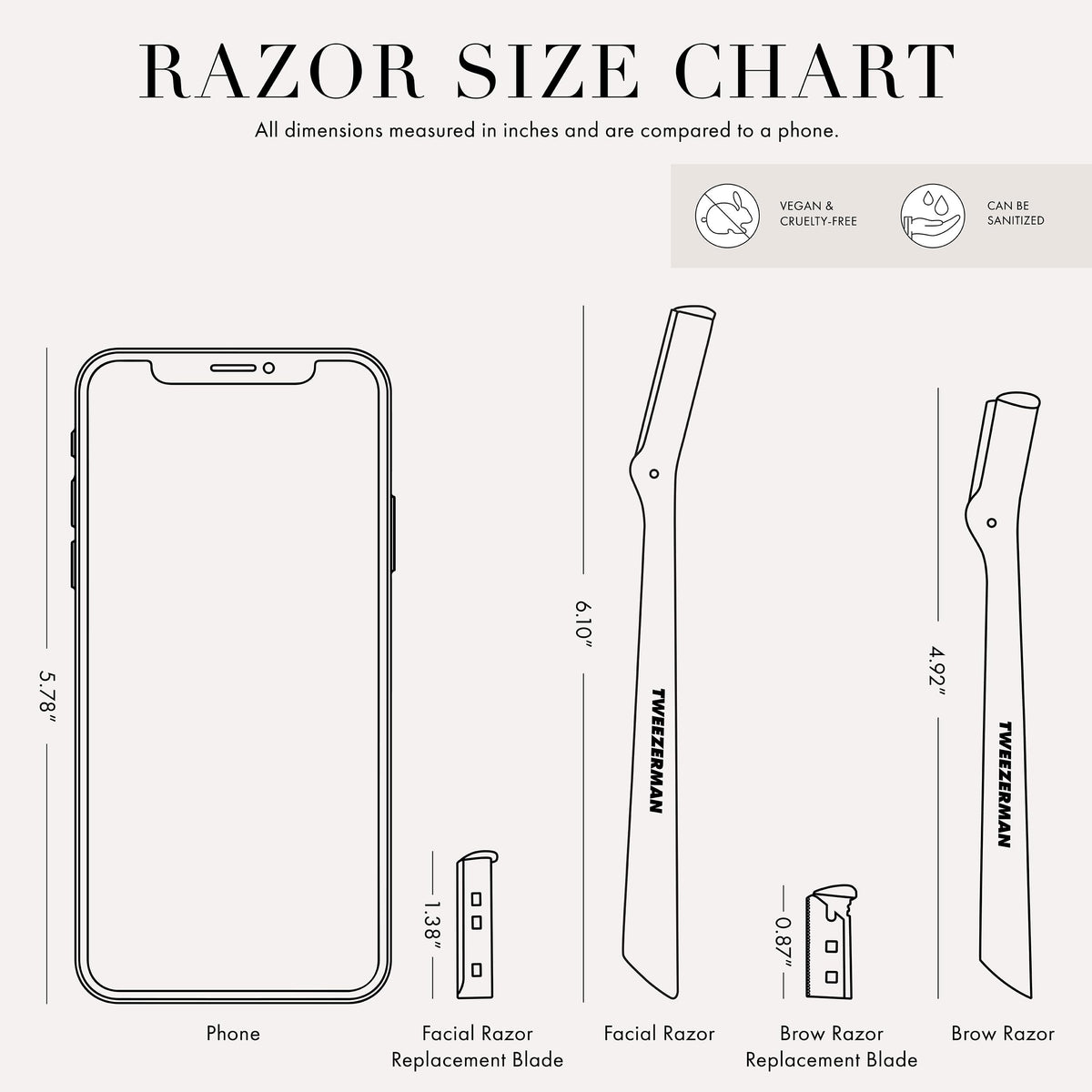 Tweezerman razor staged on bathroom counter showing daily skincare convenience