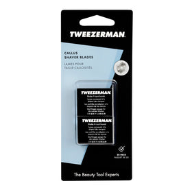 Tweezerman close-up of laminated double-sided blade revealing rust-resistant edge