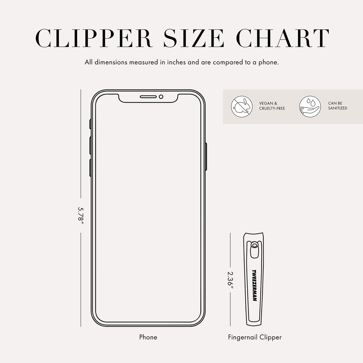 Tweezerman clipper on bathroom counter in lifestyle scene for convenient at-home grooming benefit