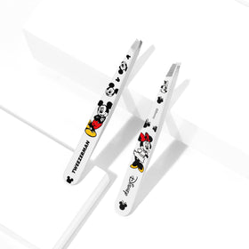 Tweezerman tweezer cleaned with alcohol pad for hygienic long-lasting use