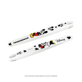 Tweezerman side profile showing 25-degree angled tip for exact brow control