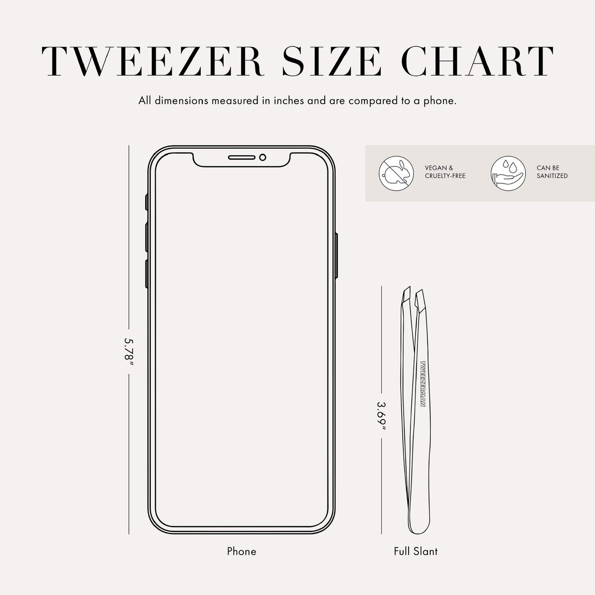Tweezerman in hand demonstrating ergonomic use and steady plucking