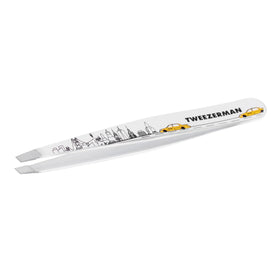 Tweezerman front packaging showing 40th anniversary tweezers and premium look