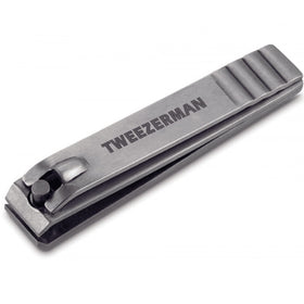 Tweezerman clipper front view showing durable stainless steel and precise edges for accurate trims