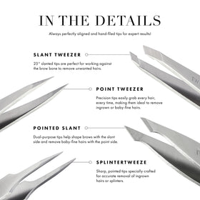 Tweezerman in hand scale comparison demonstrating comfortable control and balance