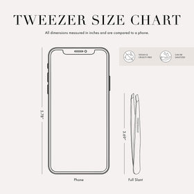 Tweezerman tweezer and brush on white background for clean grooming and travel convenience