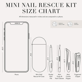Tweezerman kit in purse lifestyle scene offering on-the-go nail maintenance benefits