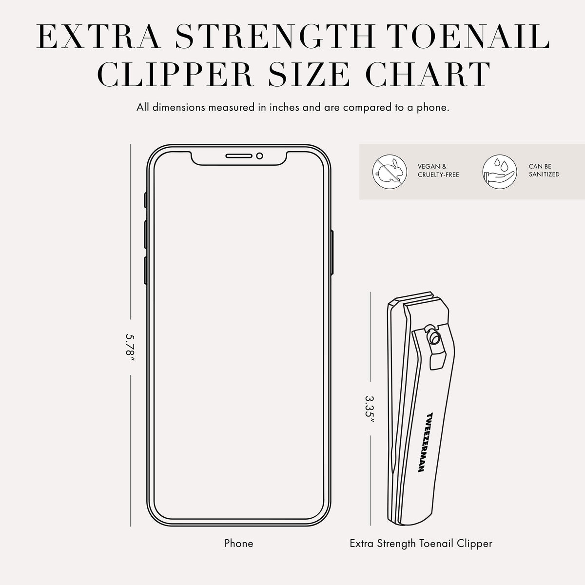 Tweezerman oversized handle detail offering better grip and cutting leverage