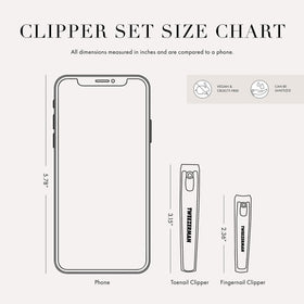 Tweezerman clippers on a bathroom counter styled for everyday grooming convenience