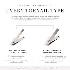 Tweezerman clipper on bathroom counter styled for at-home grooming convenience