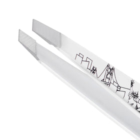 Tweezerman limited-edition engraving detail highlighting collectible finish