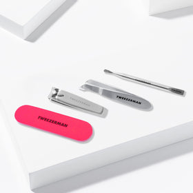 Tweezerman dual sided neon nail file texture for efficient shaping and smoothing