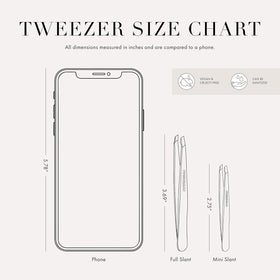 Tweezerman tweezer in use shaping an eyebrow for precise hair removal and neat grooming results