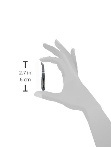 Tweezerman textured tip detail providing added control and safer cuts