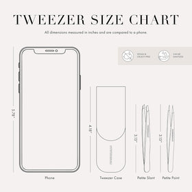 Tweezerman point tweezer tip closeup showing fine alignment for snag-free single-hair removal