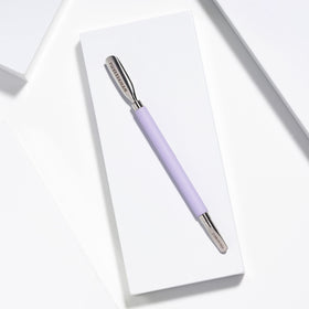 Tweezerman soft-touch handle close-up for better grip and comfortable control