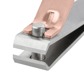 Tweezerman clipping a fingernail in use for controlled shaping and less splitting