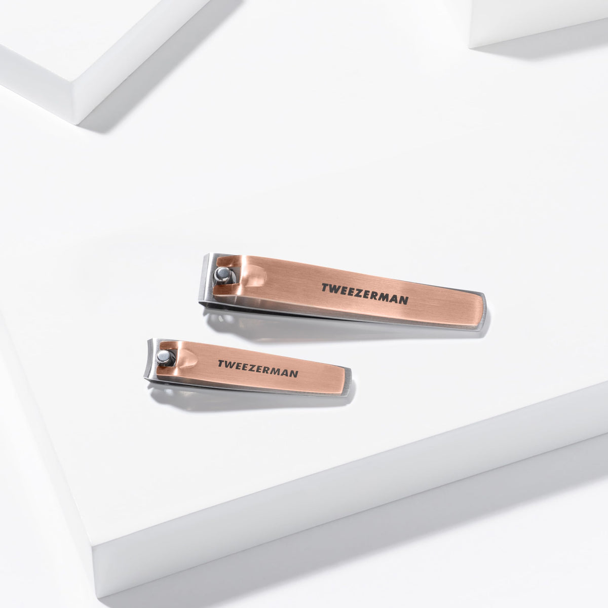 Tweezerman boxed packaging shot highlighting premium presentation and gift-ready look