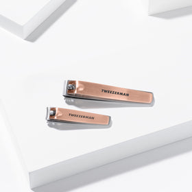 Tweezerman boxed packaging shot highlighting premium presentation and gift-ready look
