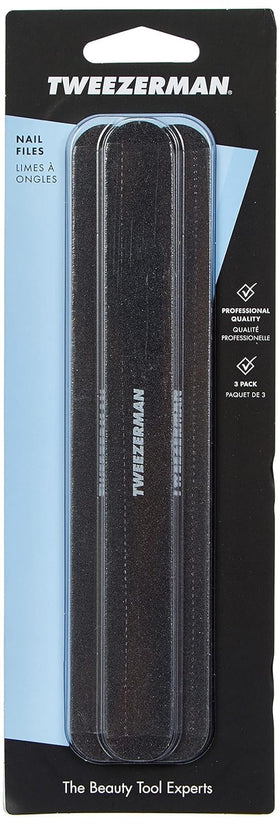 Tweezerman files on salon table illustrating professional performance and convenience