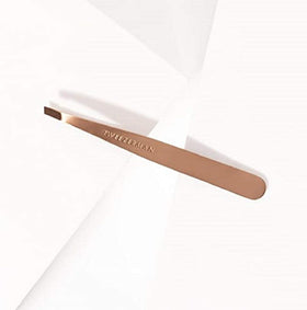 Tweezerman rose gold finish detail conveying durable stainless steel and stylish look