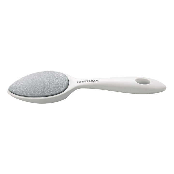 Tweezerman Sole Smoother front view showing ceramic stone and handle for easy callus removal
