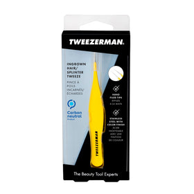 Tweezerman splintertweeze stainless steel finish detail for easy cleaning
