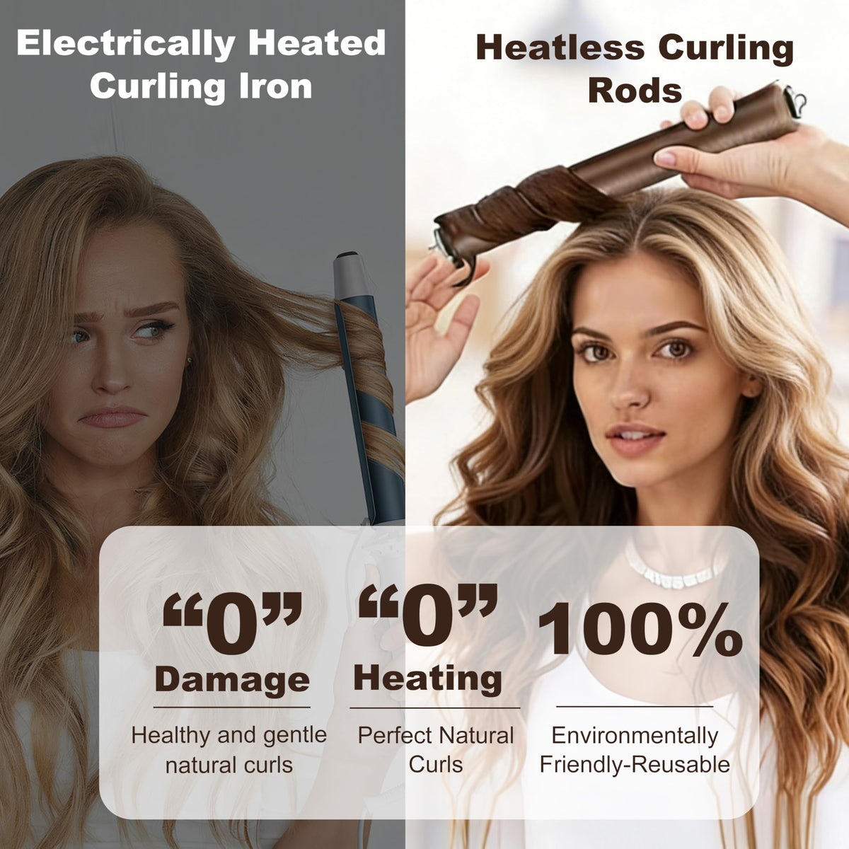 TWIGTUN finished styled curls in morning showcasing voluminous heat-free results