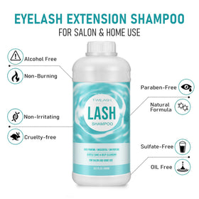 TWILASH BY DLY applied with lash brush for precise, extension-safe cleaning