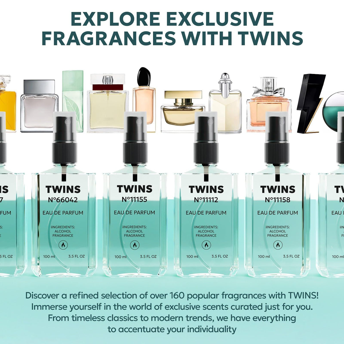 TWINS PARFUM aromatic notes visualization with saffron and amber benefit