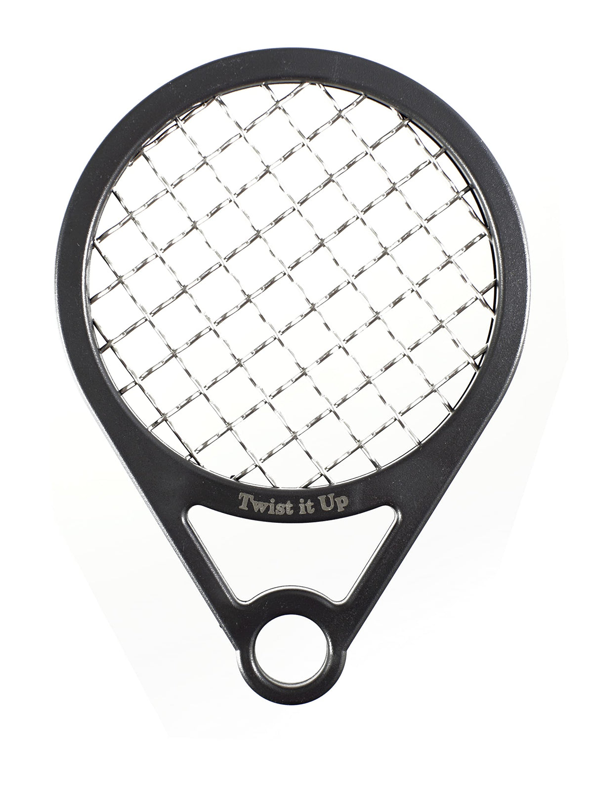 Twist It Up comb front view showing bond black finish and sleek design benefit portability