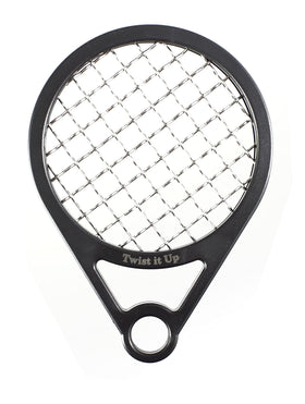 Twist It Up comb front view showing bond black finish and sleek design benefit portability