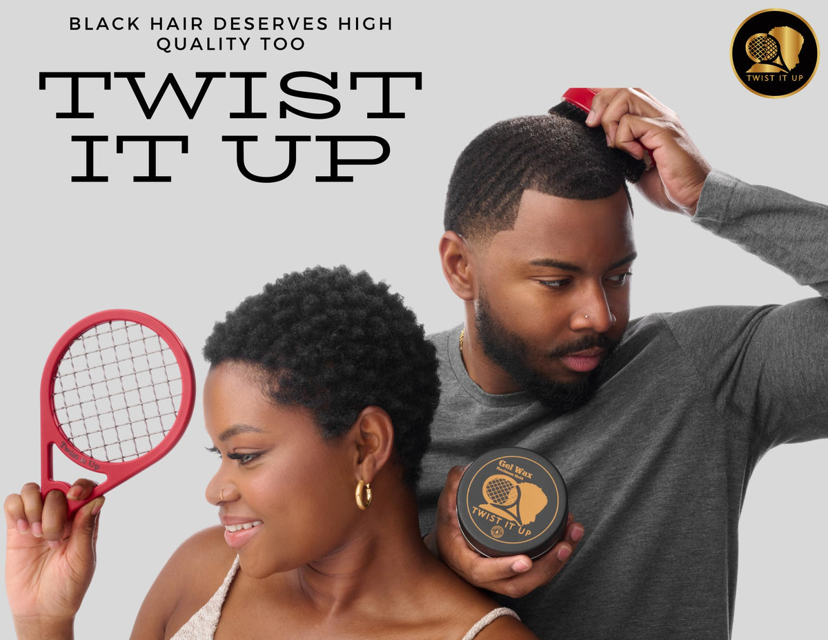 Twist It Up comb in use creating tight curls on textured hair for consistent definition
