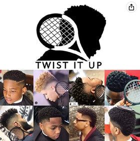 Twist It Up comb styled with Twist It Up products in a grooming setting for complete routine