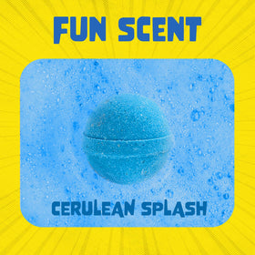 Two Sisters bath bomb fizzing in tub creating colorful bubbles and sensory fun