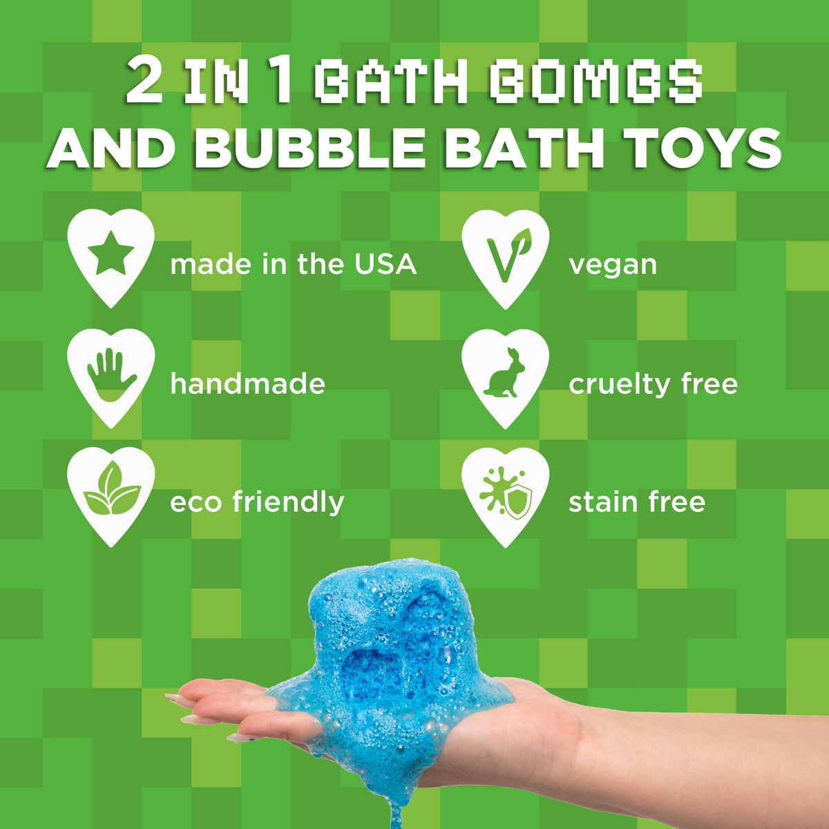 Two Sisters product label and ingredient list highlighting USA-made and skin-safe formulation benefit