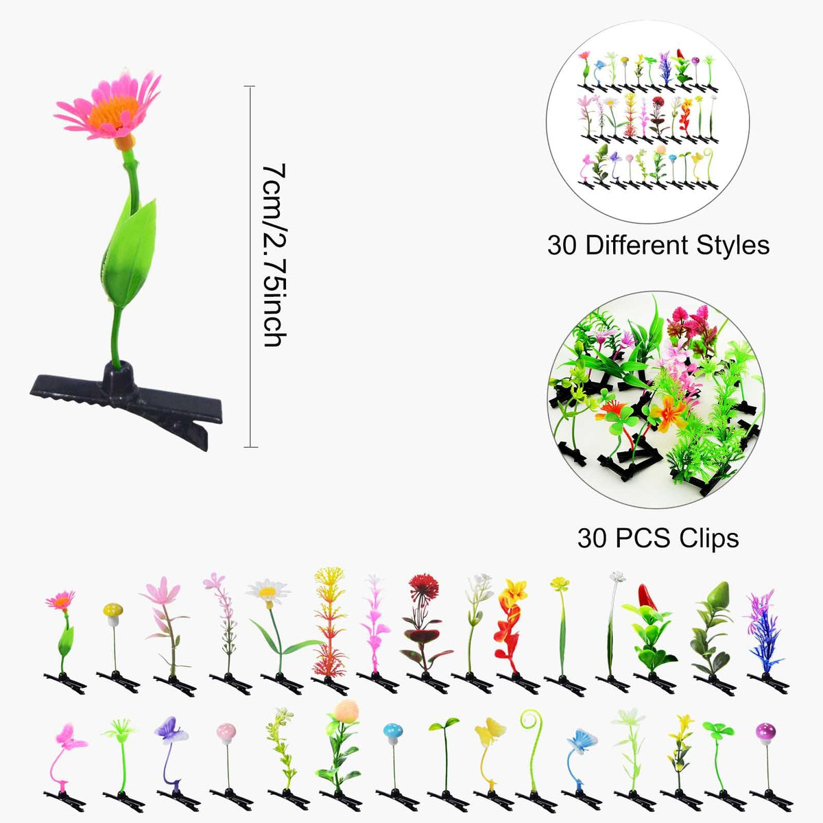 Twpribarn hair clips styled at a party, colorful accents that liven casual outfits