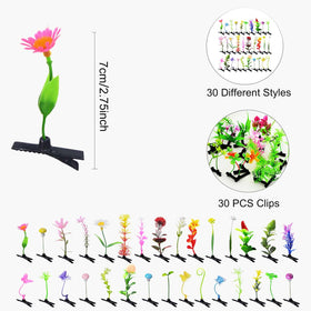 Twpribarn hair clips styled at a party, colorful accents that liven casual outfits