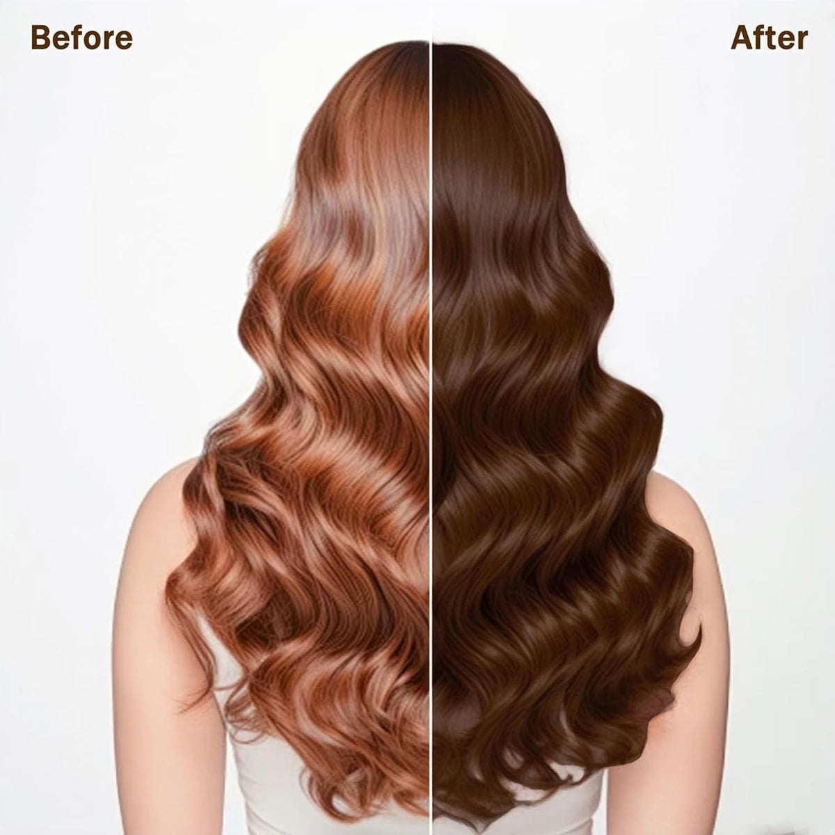 TYAYW applied to dry hair by hand with gloves, demonstrates easy at-home use