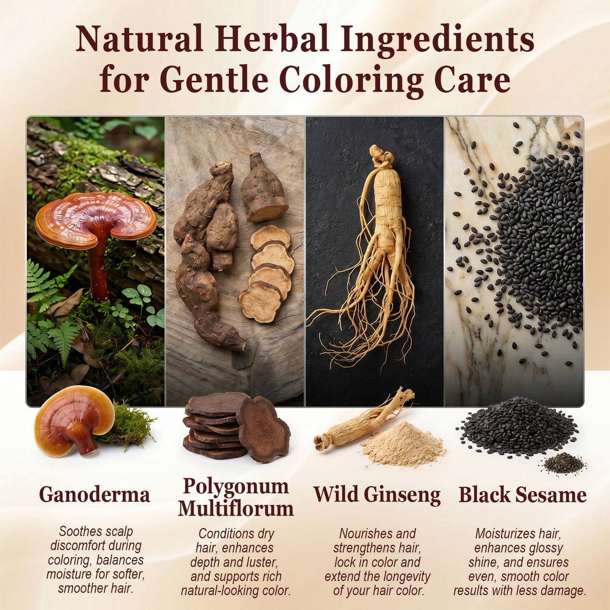 TYAYW label close-up highlighting herbal ingredients and care