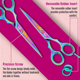 Tycon Instruments scissors cutting hair in salon demonstrating smooth results