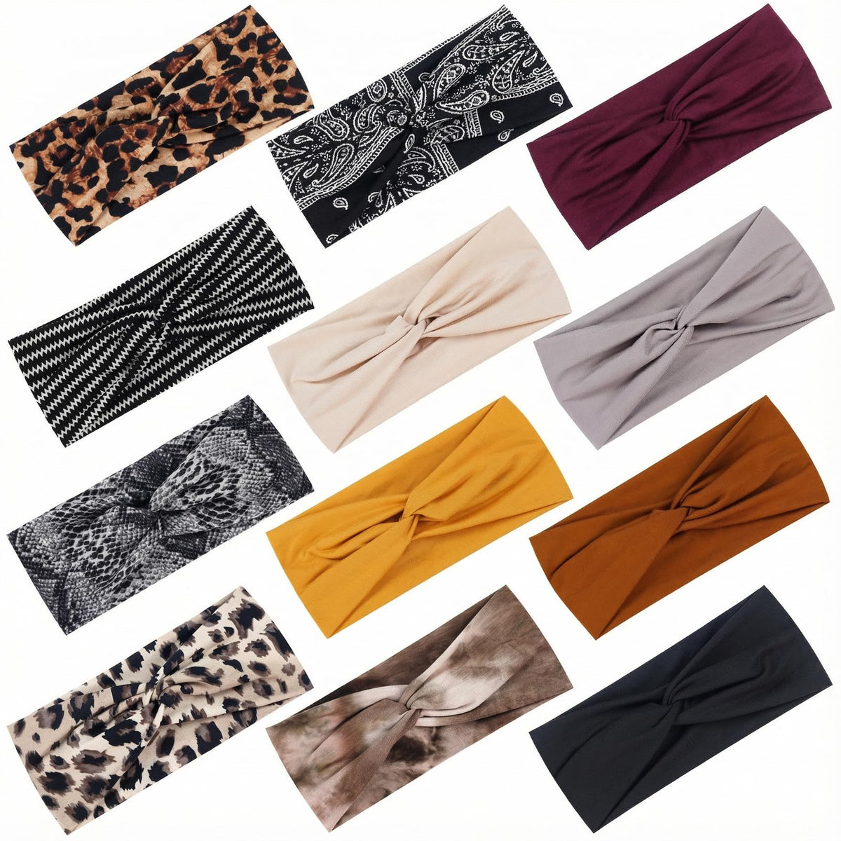 Tyfthui headbands front packaging showing full 12-pack, convenient gift set