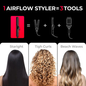 TYMO Airflow 2.0 curling hair in use creating defined, long-lasting curls