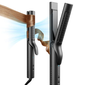 TYMO Airflow 2.0 front view showing controls and sleek black finish for versatile styling