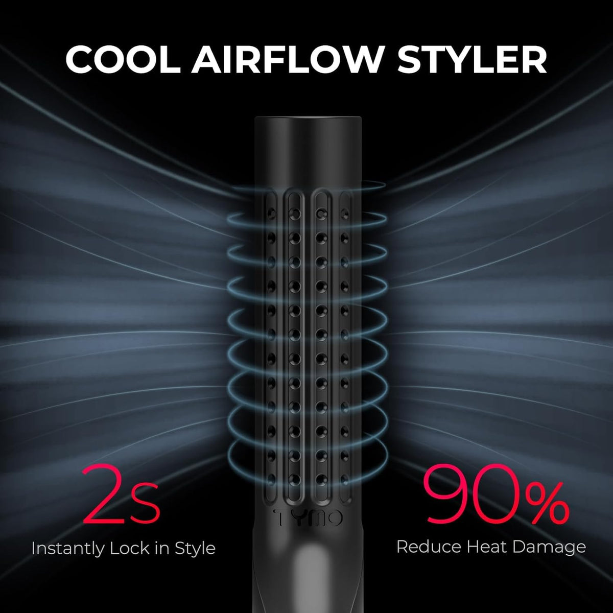 TYMO Airflow 2.0 close-up of 3D floating plates highlighting smooth glide benefit