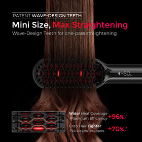 TYMO ceramic T-GLOSS bristles detail reducing snagging and boosting shine