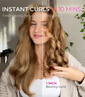 TYMO CURLPRO handle and controls showing one-click rotation for beginners