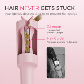 TYMO CURLPRO in use creating beach waves delivering quick, consistent results